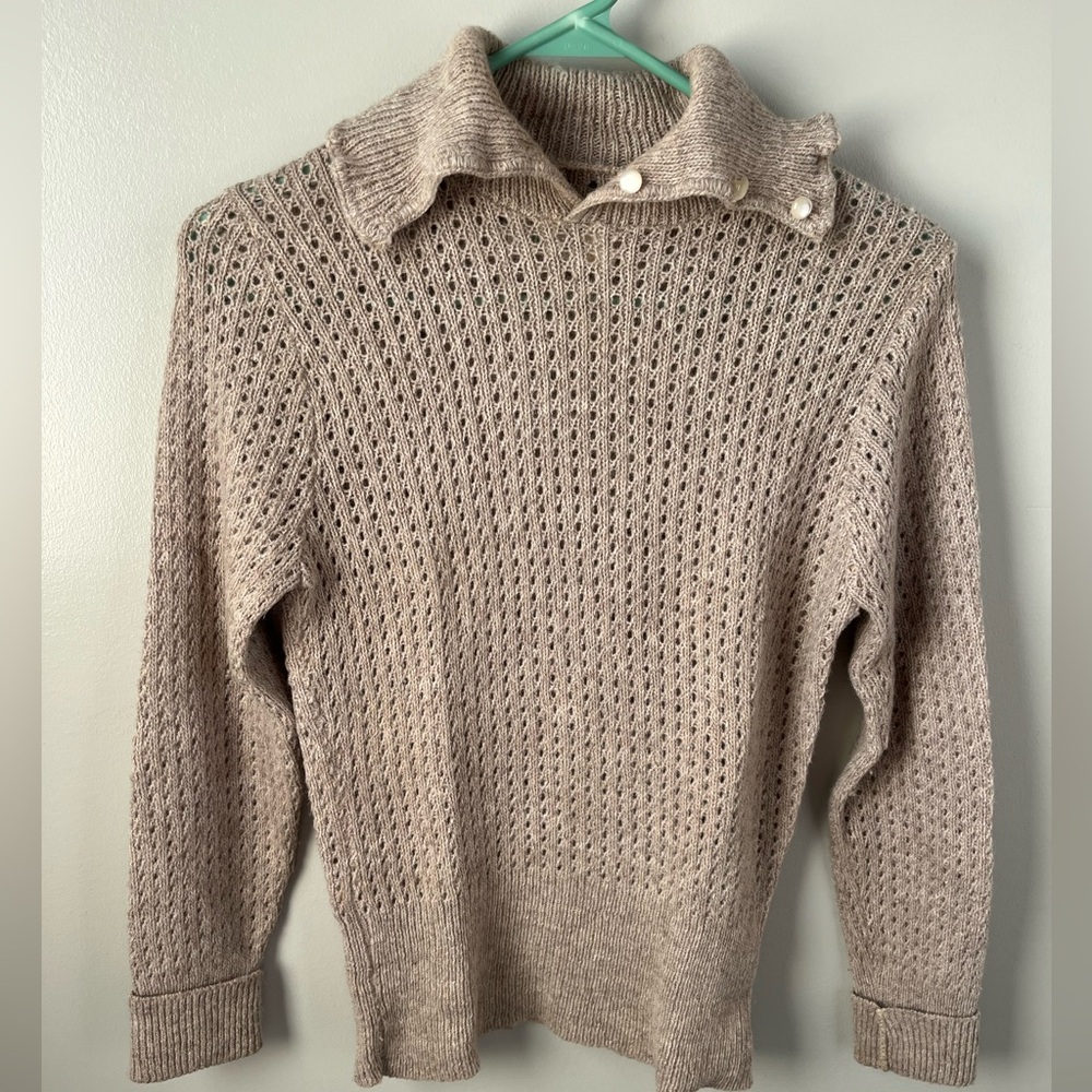 Vintage Sears Mates brown knit sweater small